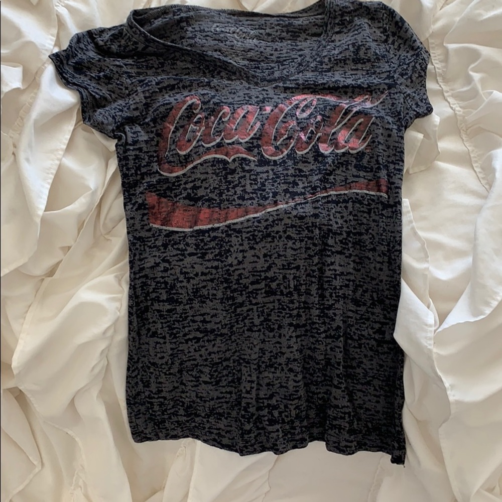 Coca Cola V neck t shirt